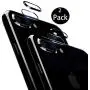 [2 Pack] Tempered-Glass Camera Protector for iPhone 7Plus/8Plus 2.5D Ultra Thin HD Anti-Fingerprint Protective Clear Film for iPhone Lens with 2 Phone Camera Covers (iPhone 7p/8p)