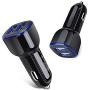 Car Charger, Cebkit 2 Pack Dual Port Travel USB Car Charger Flush Fit Plug Adapter Fast Charger Android Compatible for Samsung Galaxy S9 S8 Plus Note 8 S7 Edge, iPhone X 8 7 6S 6 5, lg g5 g6, Note 4 5