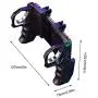 K21 PUGB Helper Four - Finger Linkage Game Handle Peace Elite Fast Shooting Button Controller Mobile Game Controller Game Trigger Joystick Gamepad for 4-6.5" iOS & Android Phone