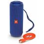 JBL Flip 4 Portable Bluetooth Wireless Speaker Bundle with Protective Travel Case - Blue