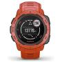 Garmin Instinct, Rugged Outdoor Watch with GPS, Features GLONASS and Galileo, Heart Rate Monitoring and 3-axis Compass, Red (Renewed)