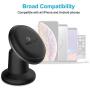 Magnetic Mount, WizGear Universal Stick On Metal Dashboard Magnetic Car Mount Holder, for Cell Phones and Mini Tablets with Fast Swift-snap Technology (Black)
