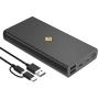 Portable Charger USB C 20000mAh Power Bank, 4 USB Ports External Battery Pack Fast Phone Charging with Newest Intelligent Controlling IC, Cell Phone Charger Battery for iPhone,Samsung Android,Tablet