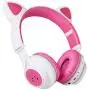 Bluetooth Headphones, Riwbox CT-7 Cat Ear LED Light Up Wireless Foldable Headphones Over Ear with Microphone and Volume Control for iPhone/iPad/Smartphones/Laptop/PC/TV (White&Pink) Bluetooth Headphones, Riwbox CT-7 Cat Ear LED Light Up Wireless Foldable Headphones Over Ear with Microphone and Volume Control for iPhone/iPad/Smartphones/Laptop/PC/TV (White&Pink)