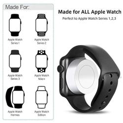 Updated Version Watch Charger, Charging Cable for Apple Watch Magnetic Wireless Portable Charger Charging Cable Cord Compatible for Watch Series 5 4 3 2 1 for All Watch 44 42 40 38-White