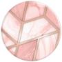 Pink White Geometric Marbled Design PopSockets Grip and Stand for Phones and Tablets