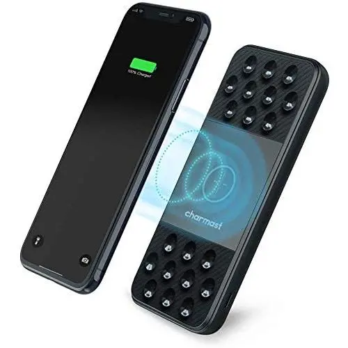 Charmast Wireless Power Bank 10000mAh, 10W Qi Fast Charging Portable Charger with Suction Cup, Wireless 18W USB C Power Delivery PD Quick Charge External Battery Pack Compatible with iPhone Samsung Charmast Wireless Power Bank 10000mAh, 10W Qi Fast Charging Portable Charger with Suction Cup, Wireless 18W USB C Power Delivery PD Quick Charge External Battery Pack Compatible with iPhone Samsung