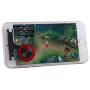 LPER Wireless Gamepad Gaming Controller Game Joystick Q9 Direct Mobile Games Joystick Artifact Hand Travel Button Sucker for iPhone, Android Phone, Tablet(Gold) (Color : Red)