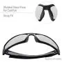 Uvex by Honeywell Hypershock Safety Glasses, Black Frame with SCT-Reflect 50 Lens & Anti-Scratch Hardcoat (S2943)