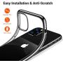 TORRAS Crystal Clear iPhone 11 Pro Case, [Anti-Yellowing] Soft Silicone Shockproof Thin Cover Slim Gel Phone Cases for iPhone 11 Pro 5.8 inch, Black