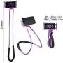 Lazy Bracket - Universal Hanging on Neck Lazy Phone Holder DIY Free Rotating Stand on Table Smart Multiple Functions Mobile Phone Mount Stand(Black)