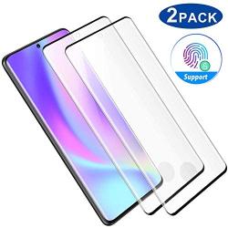 [2-Pack] Galaxy S20 Ultra Tempered Glass Screen Protector Fingerprint Compatible Case-Friendly Anti-Bubble HD Clear for Samsung Galaxy S20 Ultra