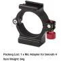AFVO Ring Clamp with Cold Shoe for Zhiyun Smooth 4 Applied to Microphone LED Light AFVO Ring Clamp with Cold Shoe for Zhiyun Smooth 4 Applied to Microphone LED Light