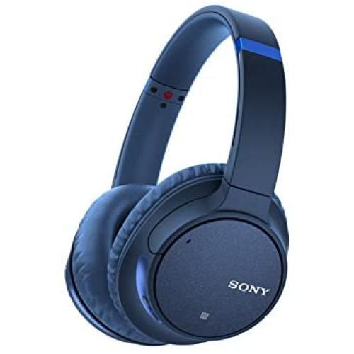 Sony Noise Cancelling Headphones WHCH700N: Wireless Bluetooth Over the Ear Headset with Mic for phone-call and Alexa voice control - Blue