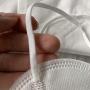 Elastic Band String 125 Yards (114 Meters) 1/4 Inch White and Nose Wire Strip(100pcs) Bundle