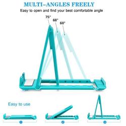 Cell Phone Stands, 2-Pack Cellphone Holder (4-7.9") Foldable Stands Multi-Angle for Desk Lightweight Desktop Dock Cradle Compatible for iPhone 11 Xs XR 8 Plus 6 7 6S X 5 Samsung Galaxy S10 S9 S8