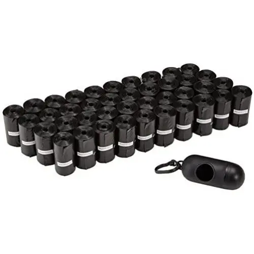AmazonBasics Unscented Dog Poop Bags with Dispenser and Leash Clip, Standard and EPI Additive AmazonBasics Unscented Dog Poop Bags with Dispenser and Leash Clip, Standard and EPI Additive