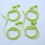 A12 Headphones Earphones Earbuds Earphones, Noise Islating, High Definition, Fits All 3.5mm Interface,Stereo for Samsung, iPhone,iPad, iPod and Mp3 Players (Green 4pairs)