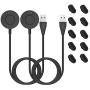 RuenTech Charger Compatible with Garmin Vivoactive 4/Vivoactive 4S/Vivoactive 3/Vivoactive 3 Music Charger Cable Replacement Charging Dock