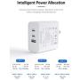 USB C Charger [GaN Tech], Cafele 65W 3-Port PD Wall Charger Adapter Foldable with 6.6ft USB C Cable for MacBook Pro iPad Pro, iPhone 11 Pro Max/XR/Xs/Max/X, Pixel, Galaxy S10/S9/S9+