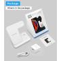 Intoval Wireless Charger,3 in 1 Wireless Charging Station for Apple Watch/Airpods,Qi Certified Wireless Charging Stand for iPhone 11/11 Pro/XS Max/XS XR All Qi-Enabled Phones.(with AC Adapter)