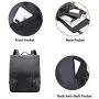 Zebella Womens Vegan Vintage Leather Backpack Faux Leather Laptop Backpack Travel Daypack College Bookbag-Black Zebella Womens Vegan Vintage Leather Backpack Faux Leather Laptop Backpack Travel Daypack College Bookbag-Black