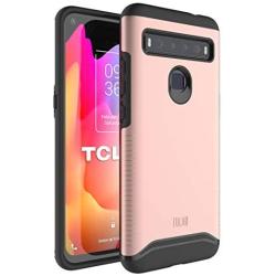 TUDIA Merge Designed for TCL 10L Case/TCL 10 Lite Case, Rugged Slim Dual Layer Protective Phone Case for TCL 10L / TCL 10 Lite (Rose Gold)