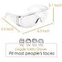 MagDepo Eyewear Protective Safety Glasses with Cleaning Cloth, Clear Protective Goggle Polycarbonate Impact Resistant Lens, Light Weight and Comfortable to Wear MagDepo Eyewear Protective Safety Glasses with Cleaning Cloth, Clear Protective Goggle Polycarbonate Impact Resistant Lens, Light Weight and Comfortable to Wear