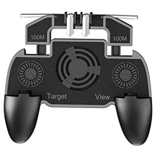 Mobile Game Controller | K20 L1 R1 Trigger Game Shooter Controller Pubg Mobile Gamepad Joystick for Android Phone Mobile Gaming Gamepad with Fan