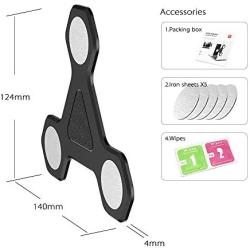 Magnetic Cellphone Mount, Side Mount Clip for Computer : Fixed Clip on Flat and Slim Monitor or Laptop Monitor, Safty Cellphone Stand for Smartphone,Enjoying Dual Screen at The Same Time (Black)