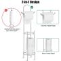 Tangkula Toilet Paper Holder Stand, Chrome Finish and Iron Framework, No Assembly Required, Free Standing Toilet Paper Roll Holder with Dispenser for Bathroom Storage (Silver)
