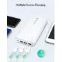 Portable Charger RAVPower 26800mAh Power Bank Battery Pack Total 5.5A Output External Battery 3 Ports Portable Phone Charger Compatible with iPhone 11 Pro Max SE iPad Samsung Galaxy S20 Note10 (White)