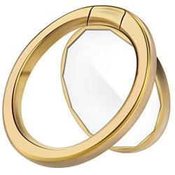 Mirror Cellphone Ring Stand Holder, DIGITWHLE Smart Phone Ring Holder Mirror Series Stylish 360°Rotation and 180°Flip Ring Stand Grip Mount for iPhone X 8 7/7 Plus,Samsung Galaxy S8/S7,ipad -Gold