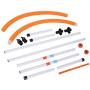 PawHut 2-in-1 Dog Obstacle Training Agility Equipment Tire Jump Ring/Hurdle Bar