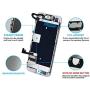for iPhone 8 Screen Replacement Full Assembly [White] 4.7", Mobkitfp Pre-Assembled LCD Display Digitizer with Front Camera,Proximity Sensor,Ear Speaker for A1863, A1905,A1906, w/Repair Kit