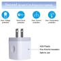 USB Wall Charger,Charging Adapter 3-Pack 2.1A Dual Port USB Wall Charging Plug Block Head Box Travel Charger Cubes Replacement iPhone 11 Pro Max XS XR X 8 7 6 Plus,iPad,iPod,Samsung,LG,Android Phone