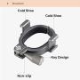 UURig Extension Adapter Ring for DJI OSMO Mobile 3, Dual Cold Shoe Microphone/Light Extension Bracket Gimbal Stabilizer Accessories