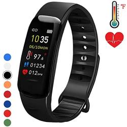 Fitness Tracker with Oxygen Monitor,Activity Tracker Watch with Body Temperature Blood Pressure Heart Rate Monitor,Smart Watch with Steps Watch, Pedometer Watch for Kids Women Men