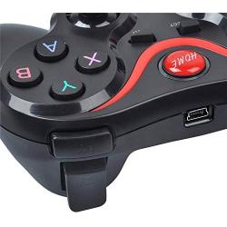 Pc Game Controller Wireless, Joystick Gamepad Remote Controller X3 Wireless Bluetooth 3.0 Game Controller for PS3/for Android Smartphone Tablet PC with TV Box-White 3 in 1-