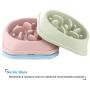 UPSKY Slow Feeder Small Dog Bowls Non Slip Puzzle Bowl Fun Feeder Interactive Bloat Stop Dog Bowl Anti-Choking Dog Bowl