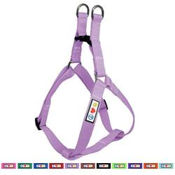 Pawtitas Pet Adjustable Solid Color Step in Puppy/Dog Harness 6 feet Matching Collar and Harness Sold Separately