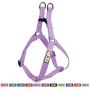 Pawtitas Pet Adjustable Solid Color Step in Puppy/Dog Harness 6 feet Matching Collar and Harness Sold Separately