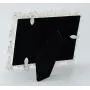 L&T Pink Enamel Picture/Photo Frame Metal with Silver Plated and Crystals, Floral Style 3.5 x 5 Inch