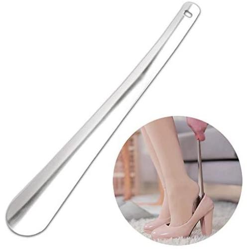 Shoe Horn, Metal Shoe Horns, Shoehorn - 12 Inch Long Shoe Horn, Heavy Duty Shoe Helper Stick, Stainless Steel Shoe Horn for Men, Women, Kids, Seniors