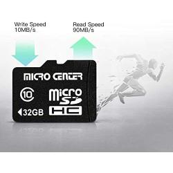 Micro Center 32GB Micro SD Card Class 10 Micro SDHC Flash Memory Card with SD Card Adapter