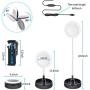 Selfie LED Ring Light, 6.5‘’ Selfie Cirle Led Light with Stand & Phone Holder, Make-up Mirror USB Control with Camera Remote Shutter 10 Brightness Levels Dimmable LED Ring Light for Makeup, Game Live