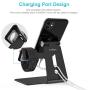 Cell Phone Stand for Apple Watch, ENIBON 2 in 1 Adjustable Charging Station Universal Desktop Phone Holder for Apple Watch 5/4/3/2/1 and iPhone 11/11 Pro/11 Pro Max/Xr/Xs Max (Black)