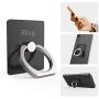 iRing Original - Include Hook Mount for Wall or Car Cradle. AAUXX Cell Phone Ring Grip Finger Holder, Mobile Stand, Kickstand, iPhone, Android, Smartphones, Tablets.(Jet Black)