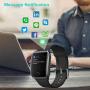 Willful Smart Watch for Men Women 2020 Version IP68 Waterproof, Fitness Tracker Heart Rate Monitor Sport Digital Watch, Smartwatch for Android Phones and iOS Phones Compatible iPhone Samsung (Black)