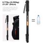 Camera Monopod,K&F Concept 4-Section 67"/171CM Compact Portable Travel DSLR Monopod Unipod Stand Walking Trekking Stick Aluminum Alloy Lightweight SLR Cameras Canon Nikon Sony Camcorder Video